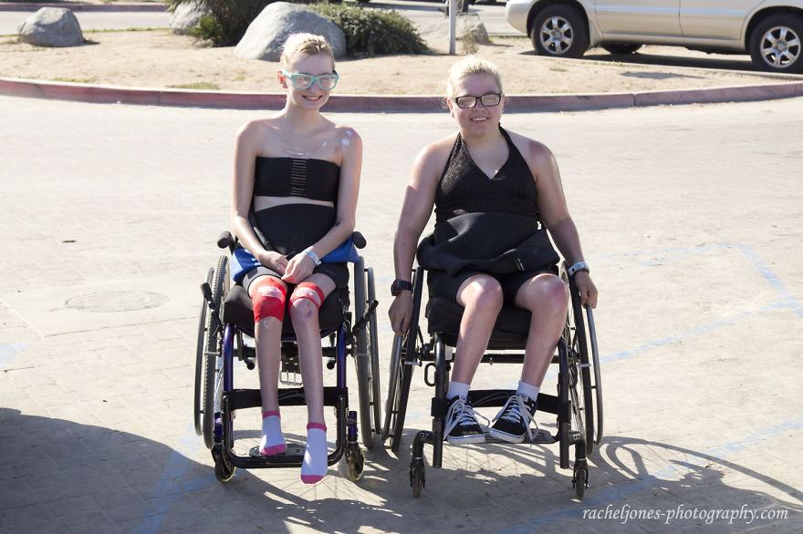 Two Sisters With Same Terminal Illness Catch Waves With My Surfing Dog