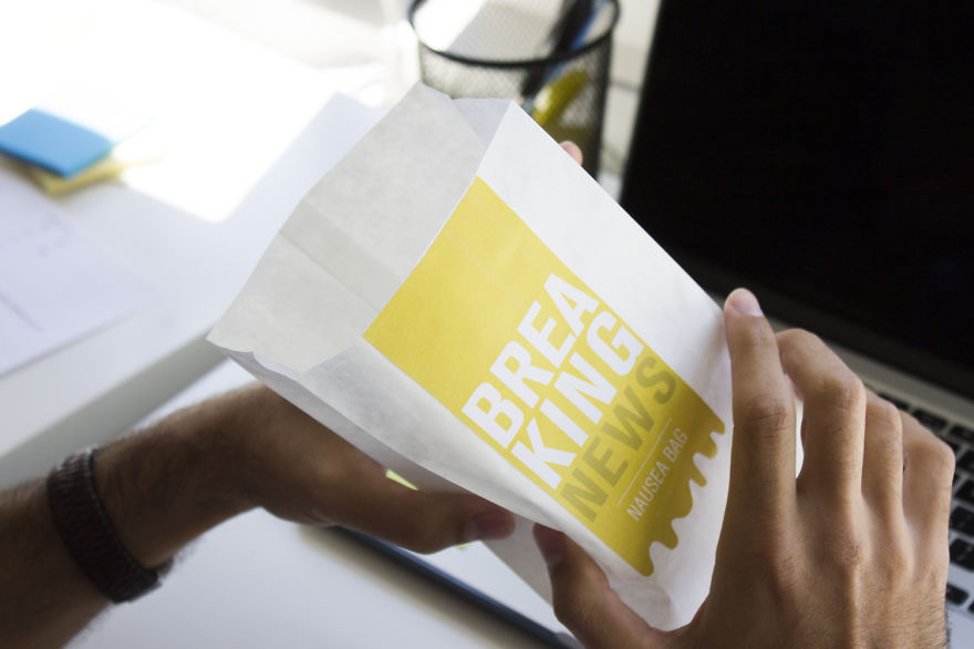 We Figured Out That Nausea Bags Are The Best Way To Deliver News