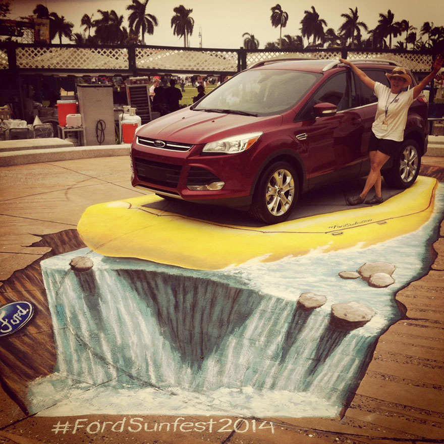 After I Was Laid Off At Age 45, I Became A 3D Street Artist After I Was Laid Off At Age 45, I Became A 3D Street Artist