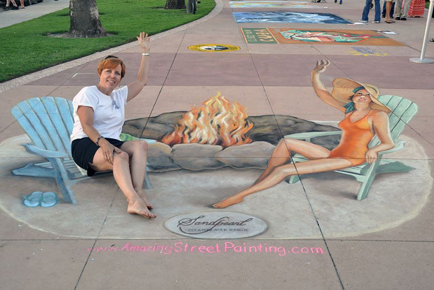 After I Was Laid Off At Age 45, I Became A 3D Street Artist After I Was Laid Off At Age 45, I Became A 3D Street Artist