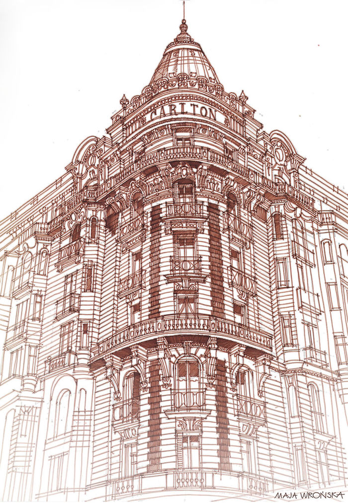 Architectural Drawings By Maja Wronska