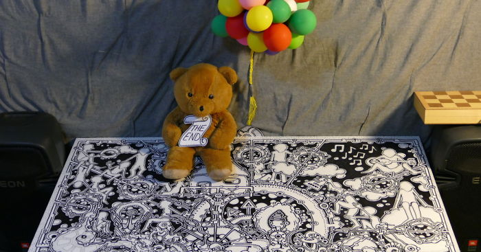 100+ Hours In 3 Minutes: A Time-lapse Video Of My Huge Marker Drawing