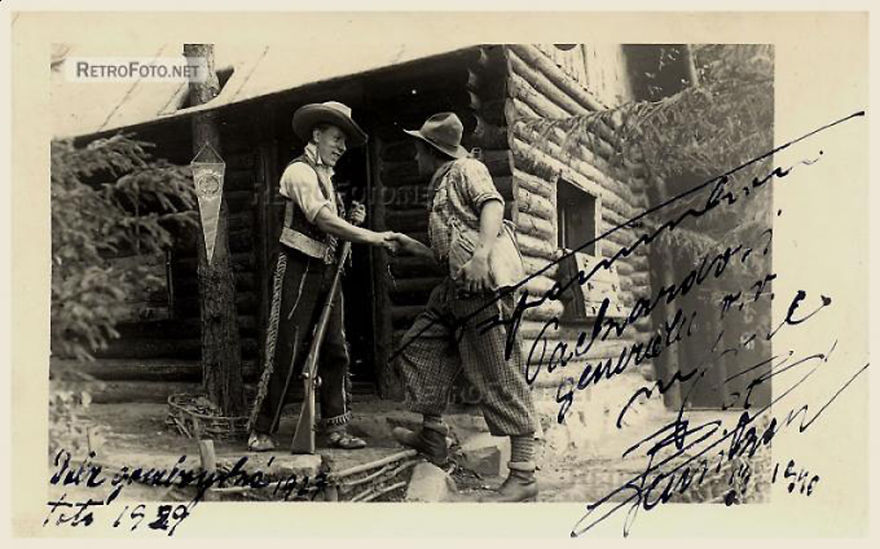 Our Cabin In Czech Republic, Built By Famous Czech Tramp Bob Hurikán (on The Photo)