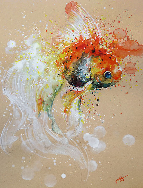 colorful-animal-watercolor-paintings-tilen-ti-10 colorful-animal-watercolor-paintings-tilen-ti-10