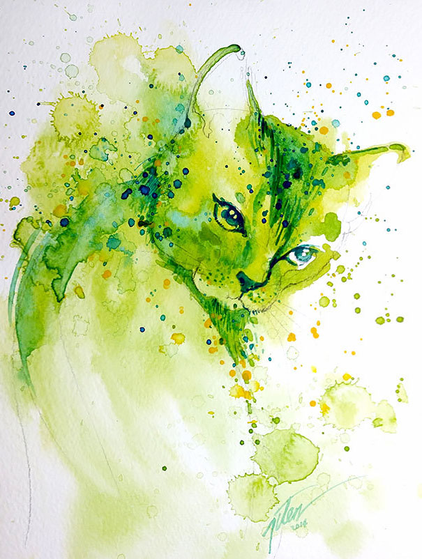 colorful-animal-watercolor-paintings-tilen-ti-14 colorful-animal-watercolor-paintings-tilen-ti-14