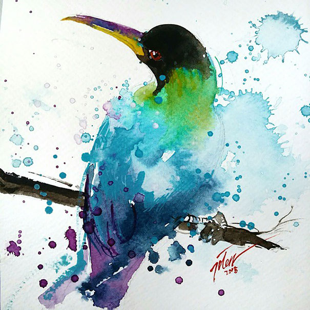 colorful-animal-watercolor-paintings-tilen-ti-2 colorful-animal-watercolor-paintings-tilen-ti-2