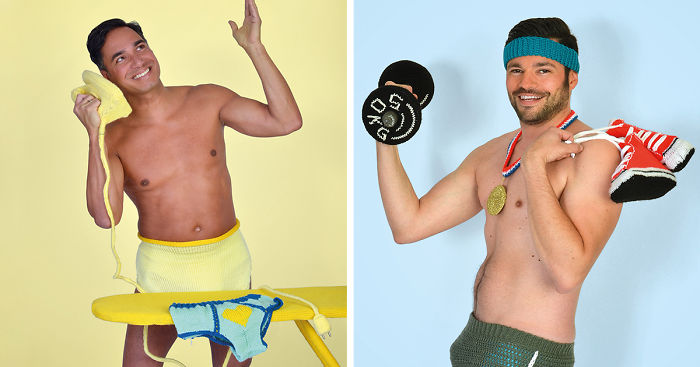 We Made A Sexy Men & Yarn Calendar In Response To Pinup Girls (Part 2)