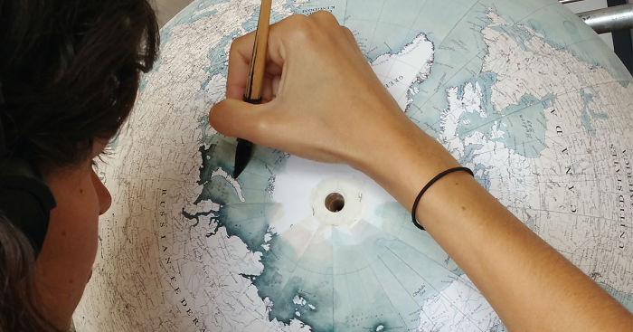 One Of The World’s Last Remaining Globe-Makers That Use The Ancient Art Of Making Globes By Hand