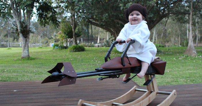 Dad Builds ‘Star Wars’ Rocking Horse For His Daughter’s First Birthday