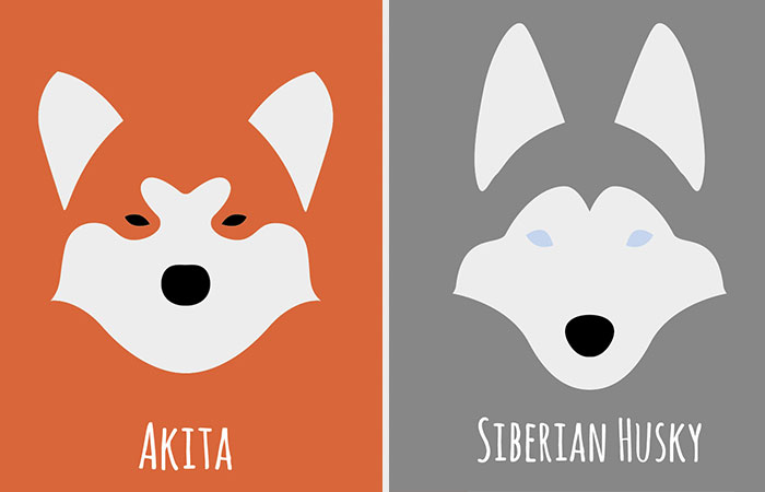 I Make Minimalist Illustrations Of Various Dog Breeds