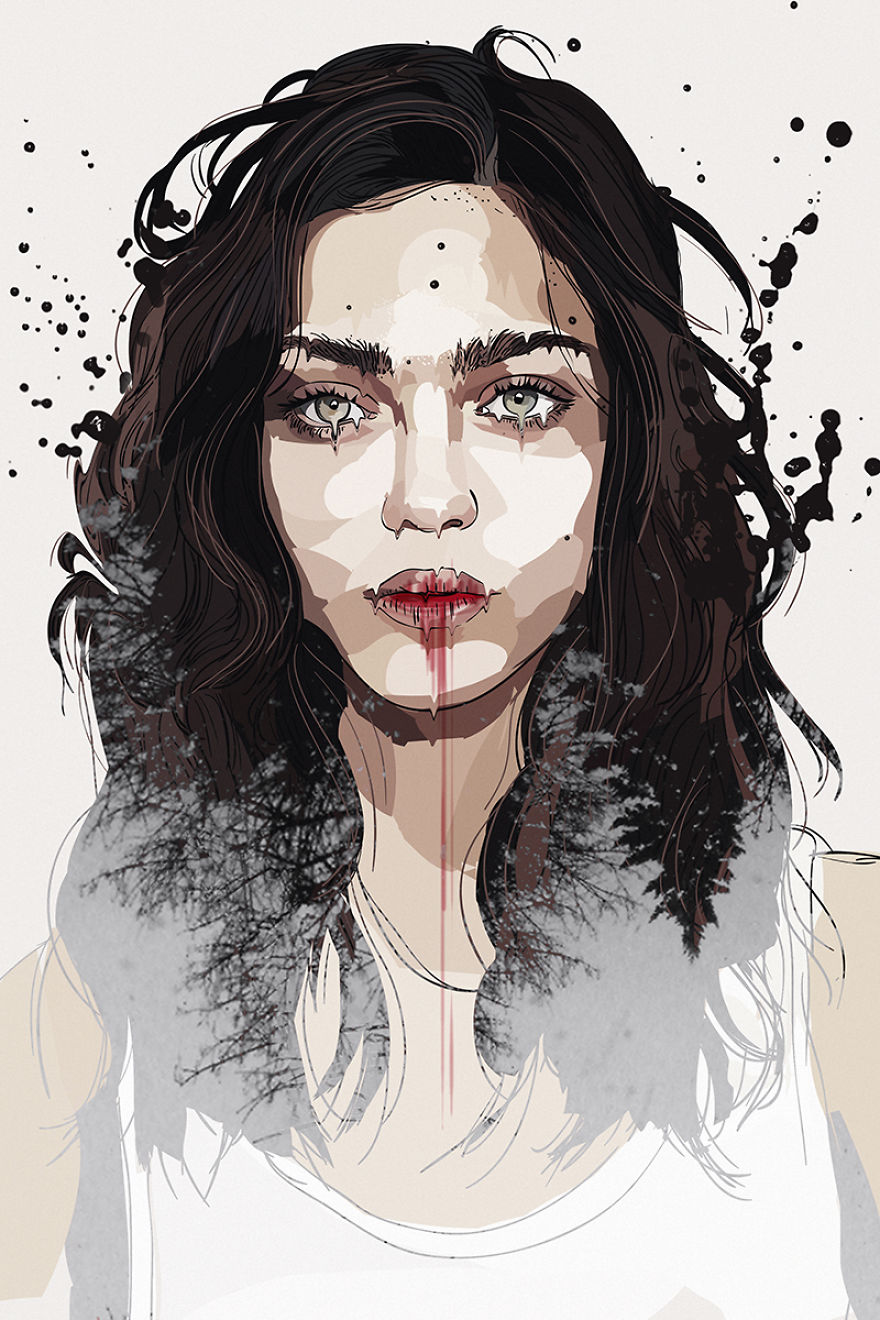 I Digitally Draw Portraits Of Celebrities And Movie Stars