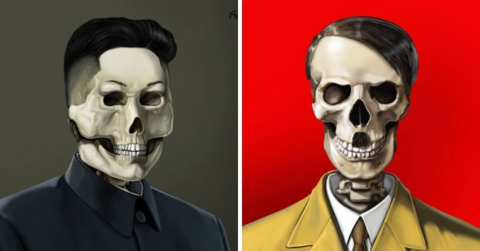 Just Leaders: Creepy Illustrations Of Notorious Leaders By Gunduz Agayev
