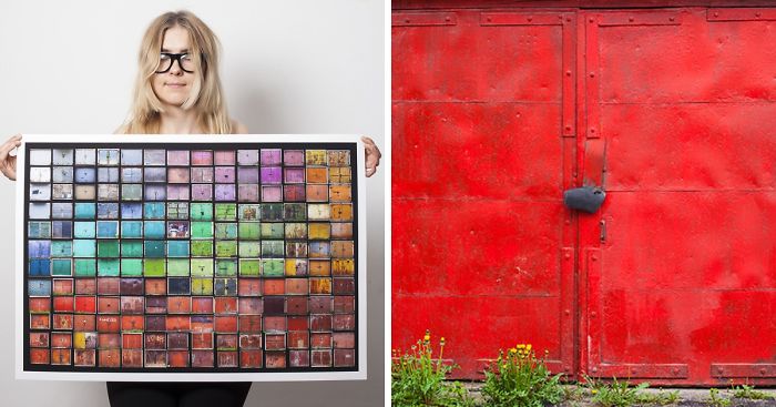 I Photographed The Most Colorful Old Garage Doors Of Lithuania