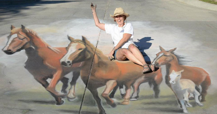 After I Was Laid Off At Age 45, I Became A 3D Street Artist