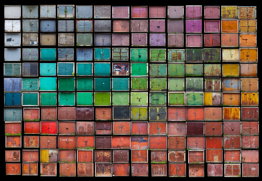 I Photographed The Most Colorful Old Garage Doors Of Lithuania I Photographed The Most Colorful Old Garage Doors Of Lithuania