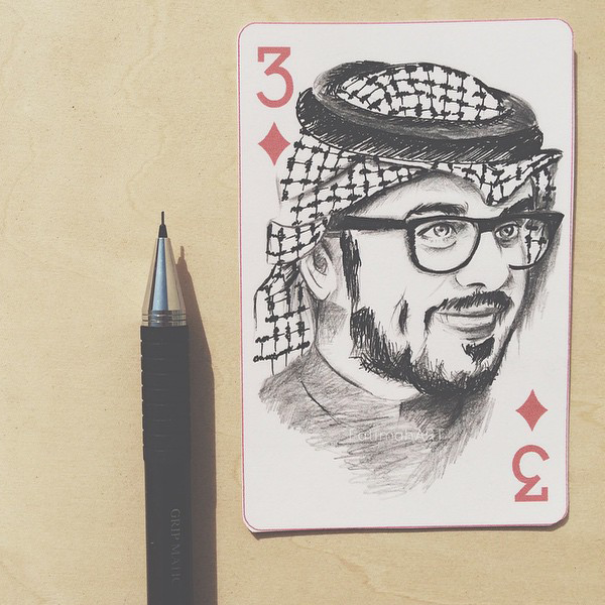 I Really Wanted To Do Something Different So I Used Playing Cards As A Canvas For My Art