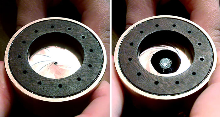 Guy Proposes To His Photographer Girlfriend With DIY Camera Lens Aperture Box