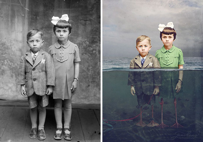 Historic Glass-Plate Photos From Romania Restored And Turned Into Colorful Art (Part 2)
