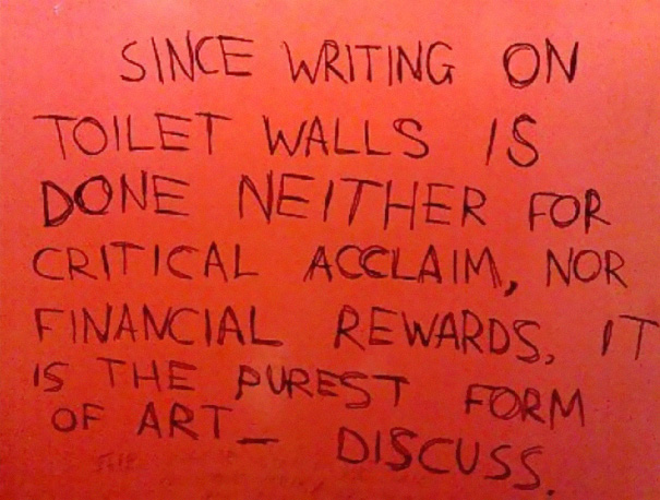 Bathroom Stall Snobbery