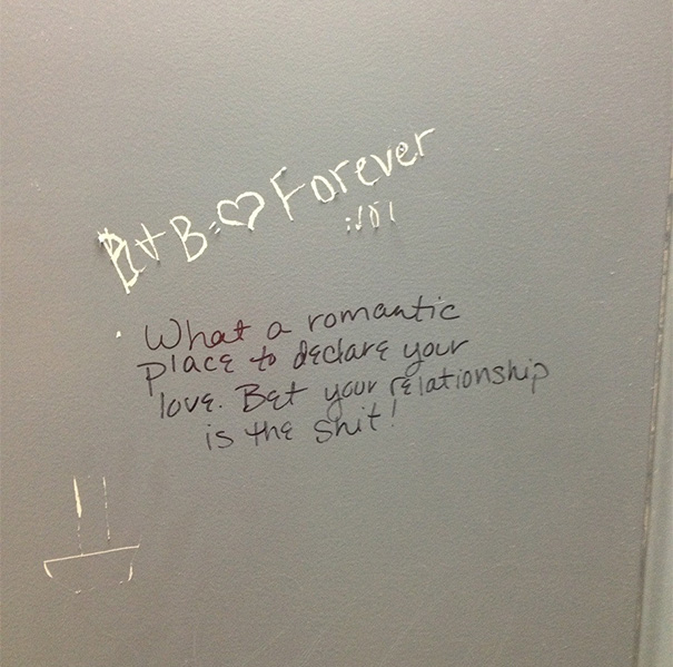 Best Bathroom Graffiti I've Seen In A While
