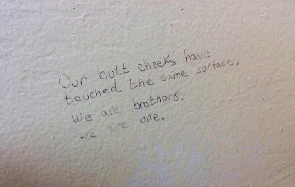 Found In The Bathroom Stall At My College