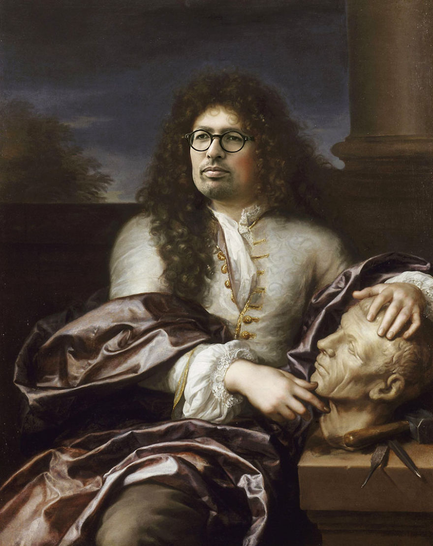 Designer Turns His Co-workers Into Famous Paintings Designer Turns His Co-workers Into Famous Paintings