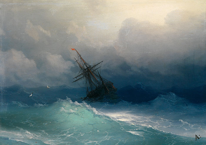 Hypnotizing Translucent Waves In 19th Century Russian Paintings Capture The Raw Power Of The Sea