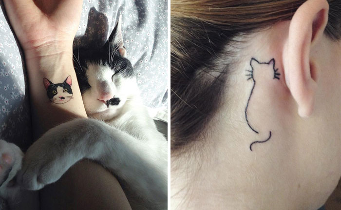 Line Art: Simple Cat Tattoo Designs for Cat Lovers