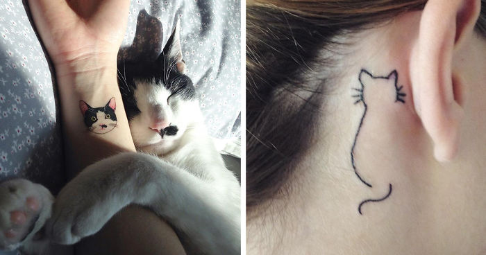 Line Art: Simple Cat Tattoo Designs for Cat Lovers