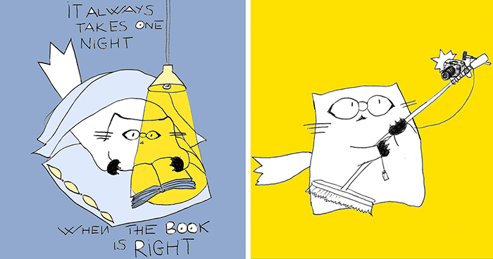 My Imaginary Cat Takes Selfies, Makes Salads, And Mass Protests