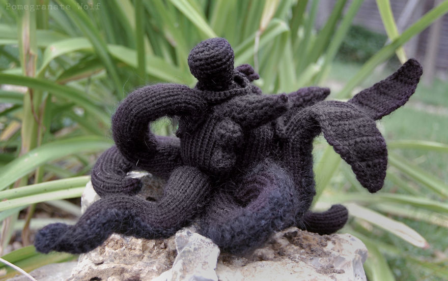 Night Furrytopus: My Knitted Monster From The Ocean's Depths