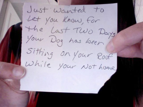 Friend's Neighbor Left Her A Note On Her Front Door