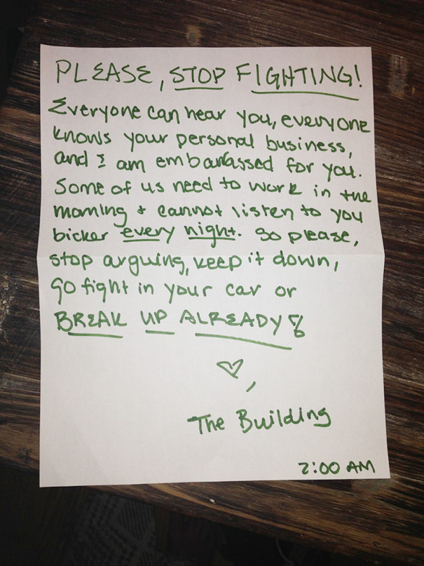 The Neighbors Need To Stop