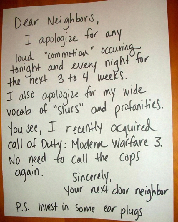 Sincere Apology