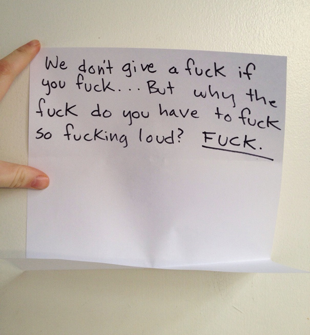 Saw This On A Neighbor's Door Coming Home At Midnight