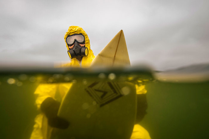 Hazmat Surfing: My Photos Predict A Poisonous, Dark Future For Our Oceans