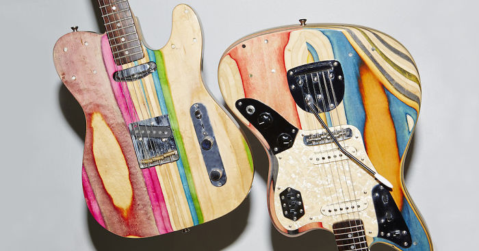 I Turn Broken Skateboards Into Electric Guitars
