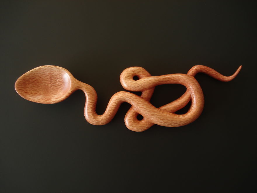 Spoontaneous: I Carve Wooden Spoons Into Fun Sculptures