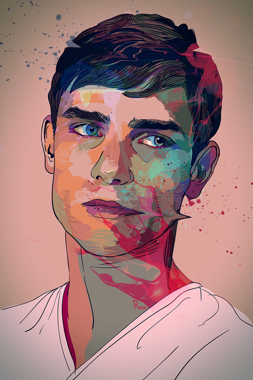 I Digitally Draw Portraits Of Celebrities And Movie Stars