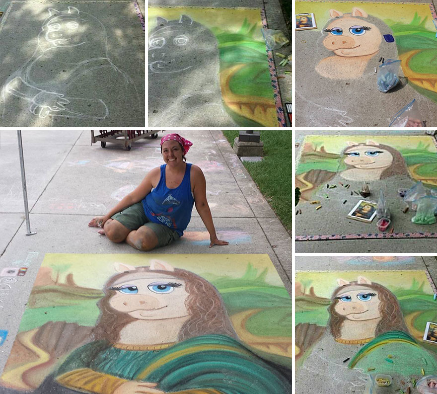 side-walk-chalk-art-mona-lisa-miss-piggy-tiffany-kell-3