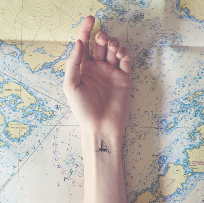 Tiny Tattoos Paired With Matching Backgrounds By Austin Tott