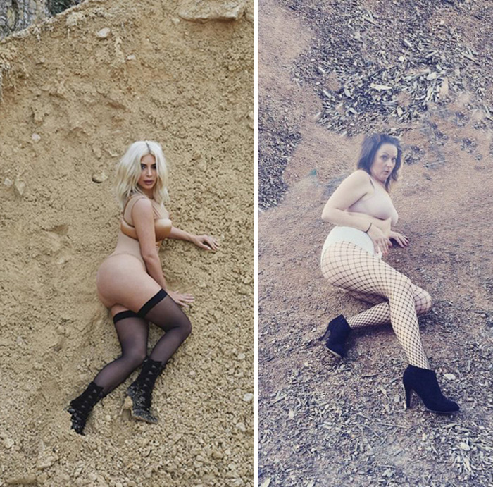 Woman Hilariously Recreates Celebrity Instagram Photos