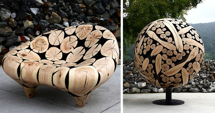 Discarded Tree Trunks Turned Into Stunning Wood Sculptures By Jae-Hyo Lee
