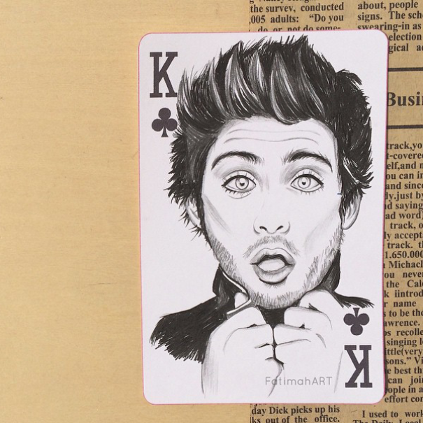 I Really Wanted To Do Something Different So I Used Playing Cards As A Canvas For My Art