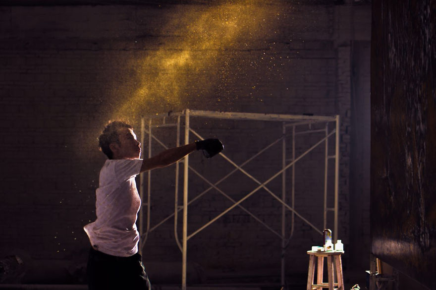 Splattered-Ink Tiger That I Created Through Chaos Splattered-Ink Tiger That I Created Through Chaos