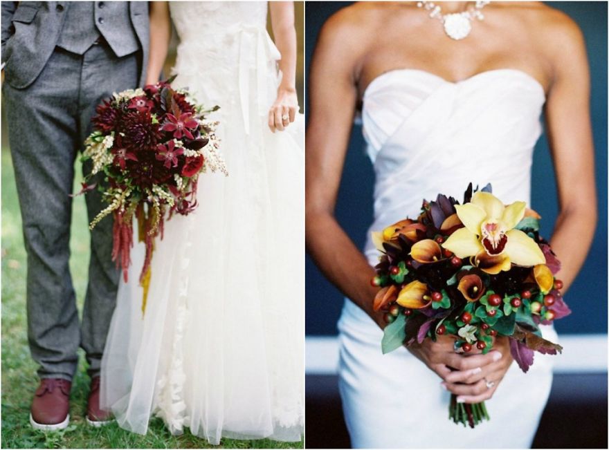 +7 Stunning Autumn Wedding Bouquet Ideas