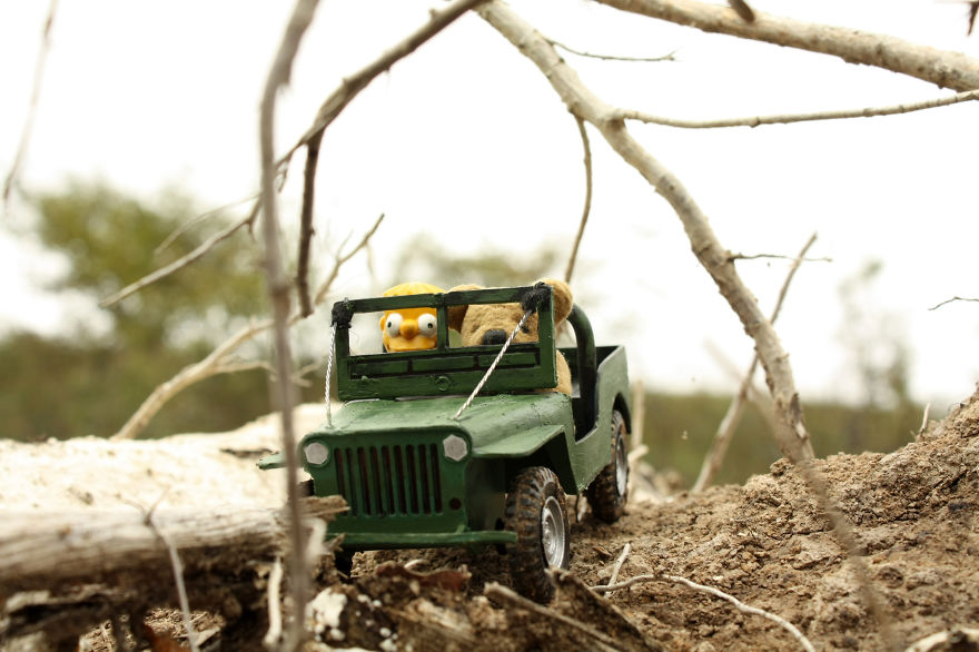 Xtreme Off-roading With A Miniature Jeep Willys