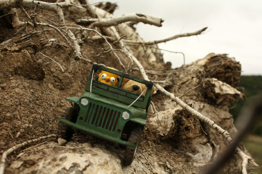 Xtreme Off-roading With A Miniature Jeep Willys