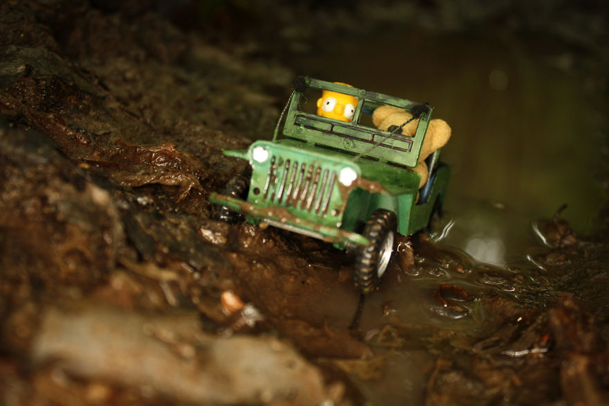 Xtreme Off-roading With A Miniature Jeep Willys