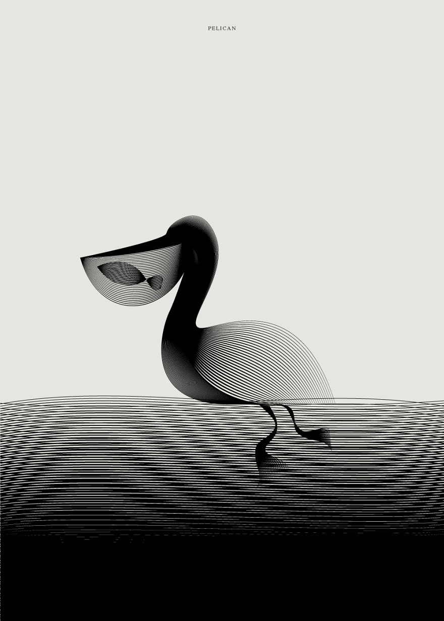 Less Is More: I Create Illustrations By Repeating Two Identical Lines